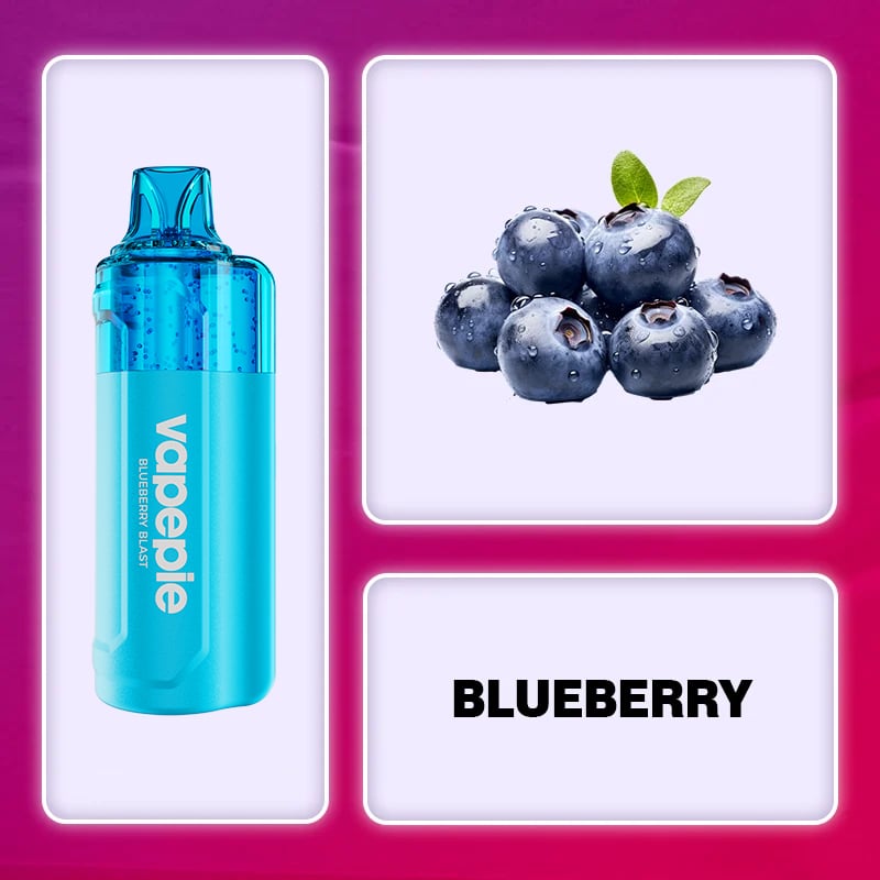 Blueberry Blast Flavor Vape | VAPEPIE 15000 Puff Crystal Pop