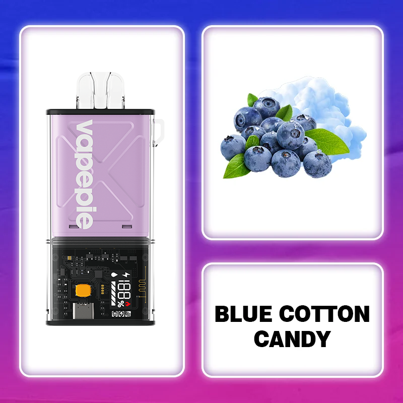 Blue Cotton Candy Vape | VAPEPIE FlexSwitch 10000 Puffs Replaceable Pod