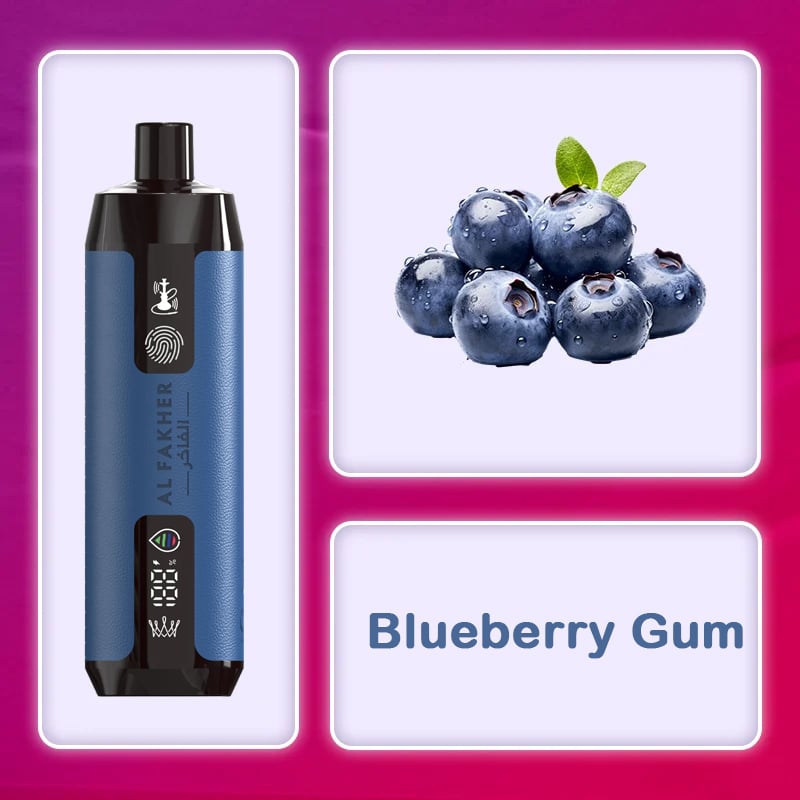 Blueberry Gum Flavor Vape | Al Fakher 12000 Puffs Crown Bar