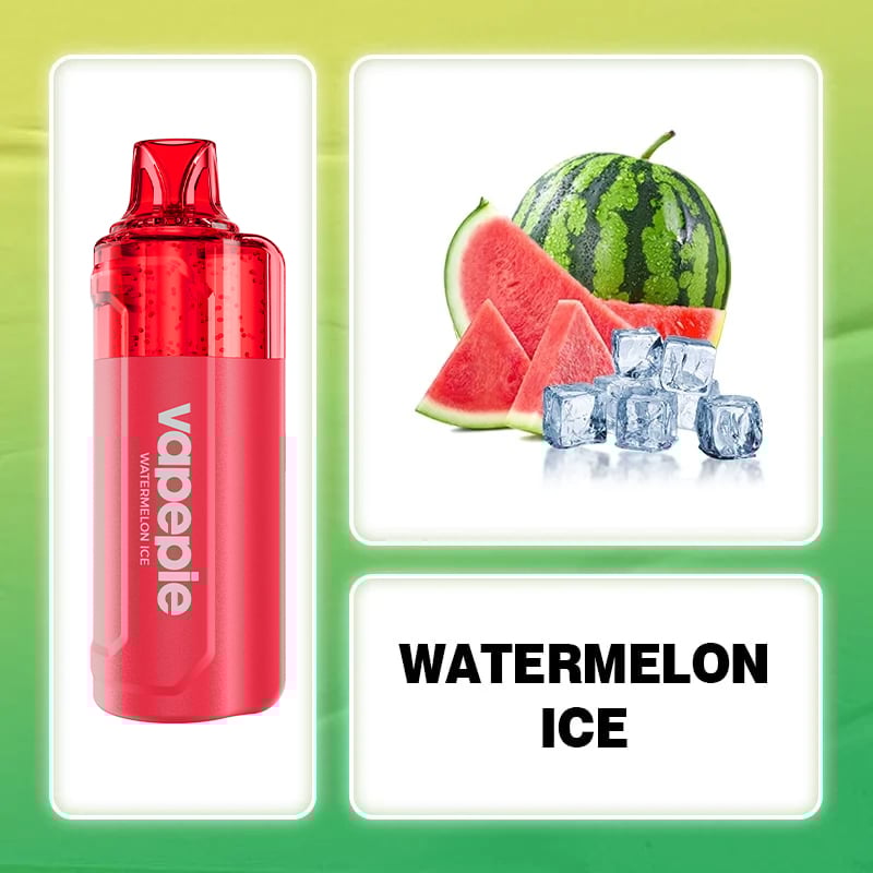 Watermelon Ice Flavor Vape | VAPEPIE 15000 Puff Crystal Pop Pink