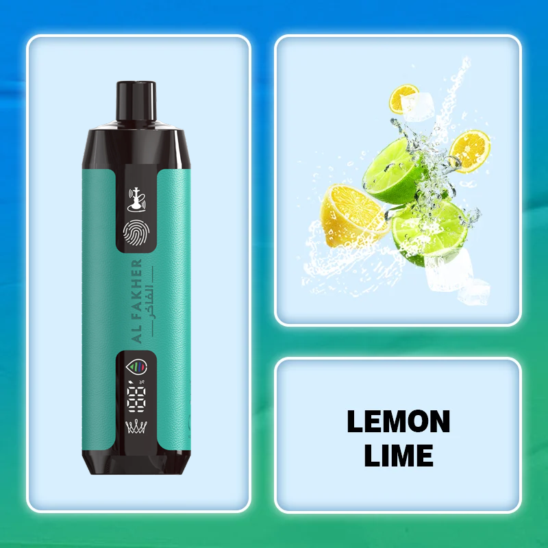 Lemon Lime Flavor Vape | Al Fakher 12000 Puffs Crown Bar