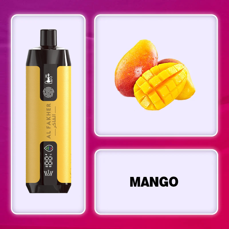 Cool Mango Flavor Vape | Al Fakher 12000 Puffs Crown Bar