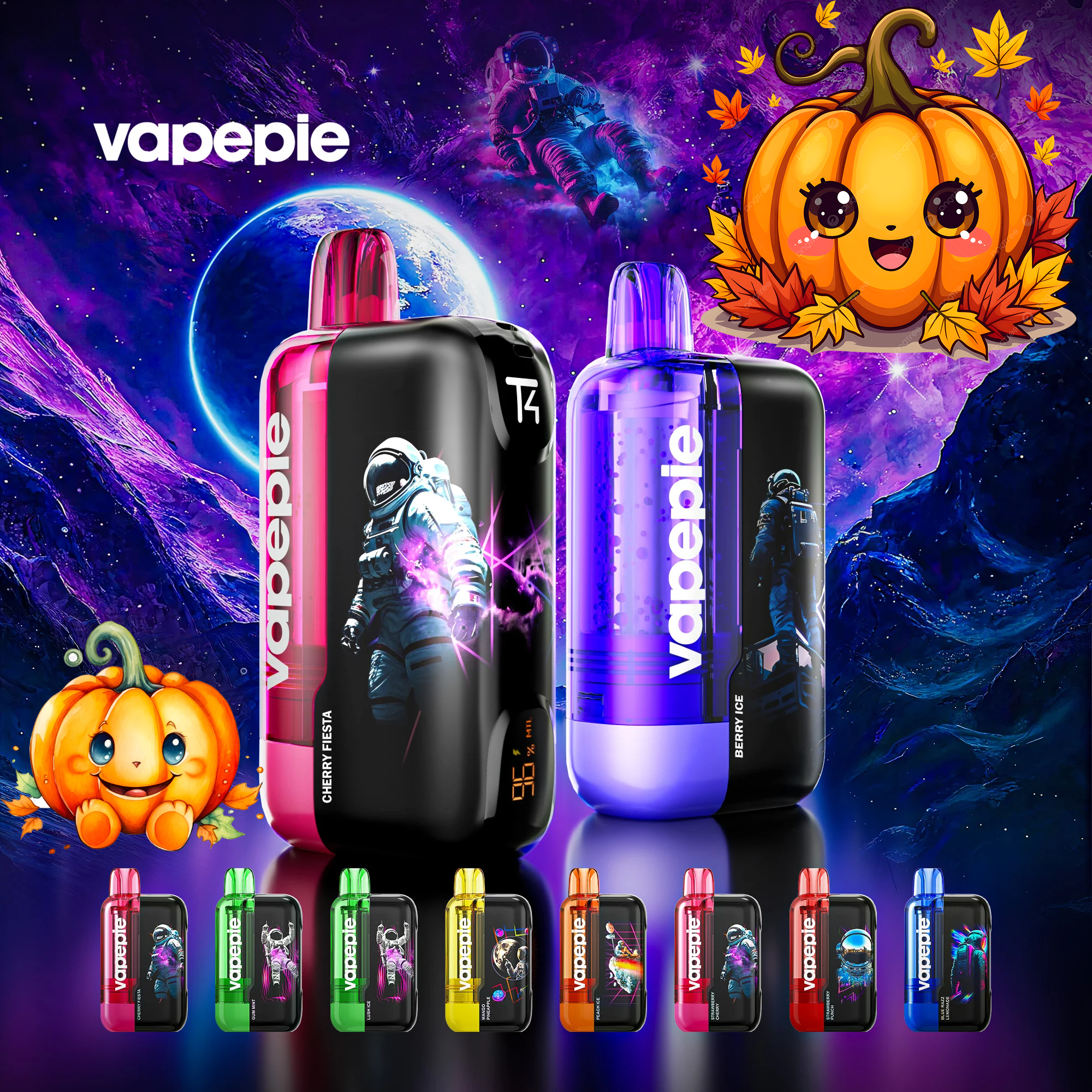 Vapepie Tank 30000 Halloween Sale | 10 Random Flavors Mystery Box