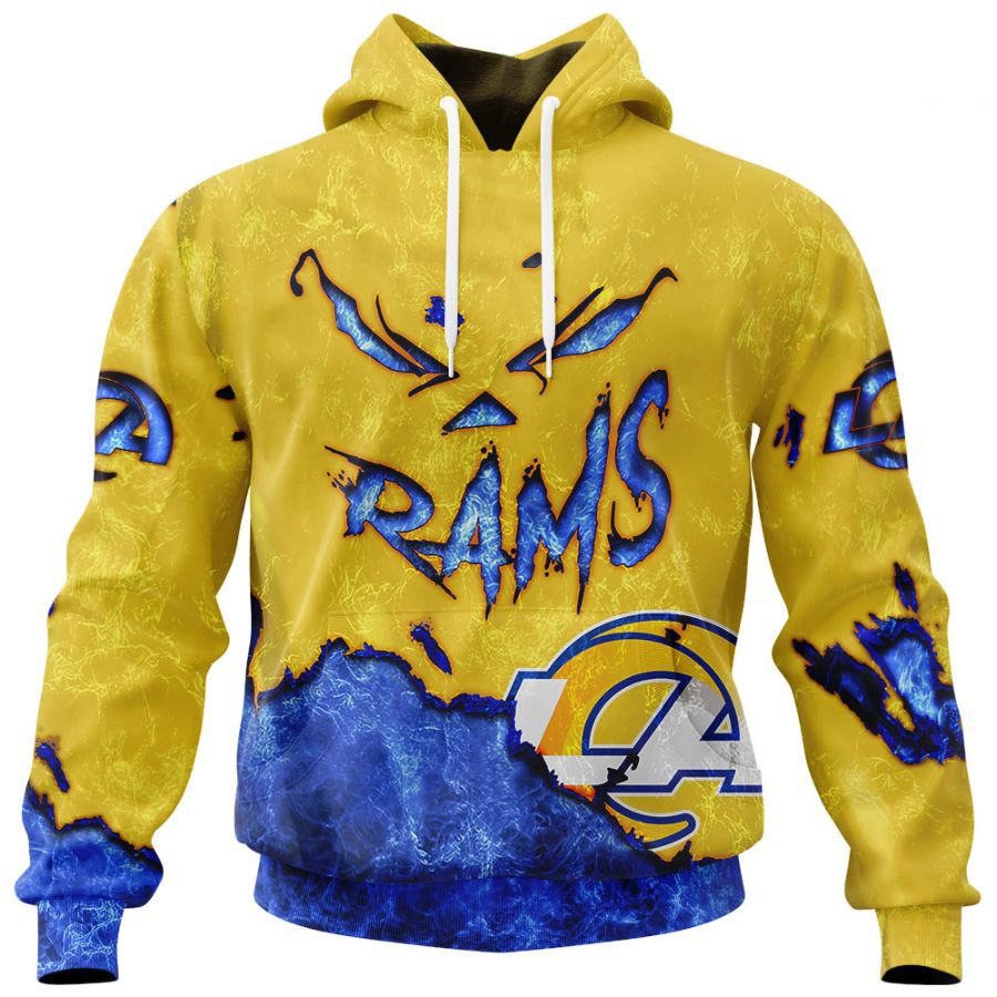 LOS ANGELES RAMS 3D HOODIE HALLOWEEN001