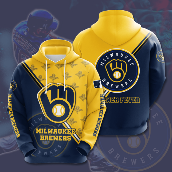 MILWAUKEE BREWERS 3D HOODIES MB018