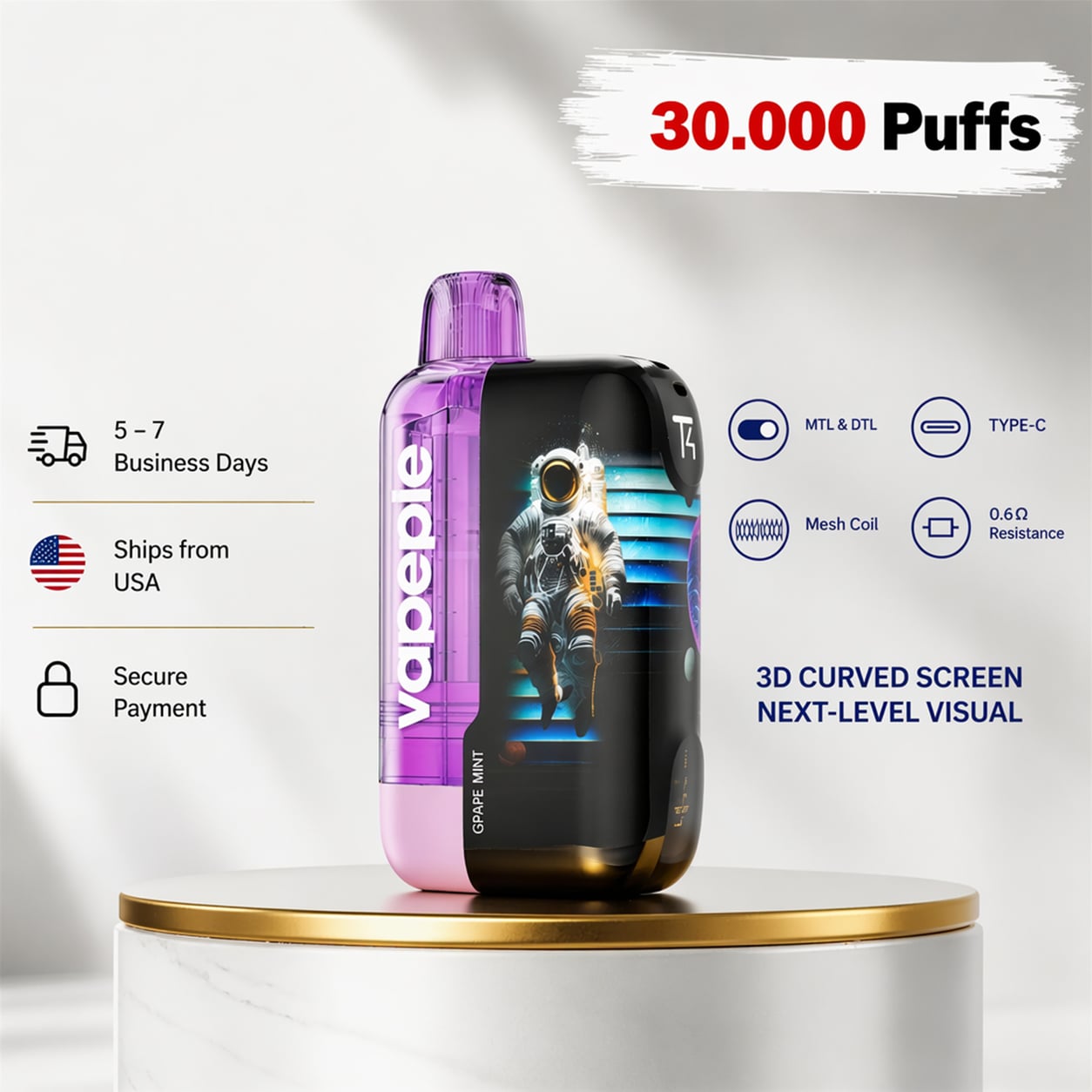 Vapepie Cosmic Duo 60K Bundle | Ultra Phantom