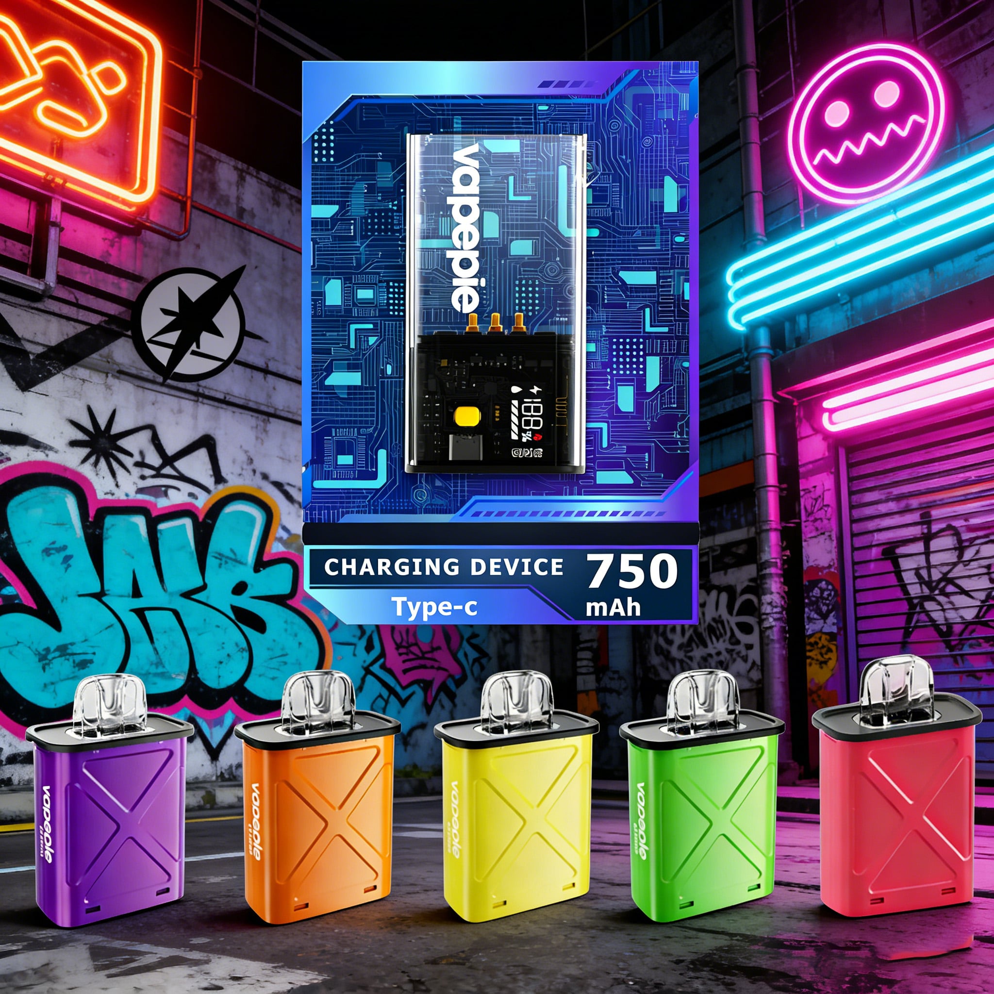 Custom Combo Package-🇺🇸Vapepie FlexSwitch 10000 Puff Refillable Pod Vape With 5 10000 Puff Pod（Multiple flavors are available）More intelligent, more eco-friendly, more economical.