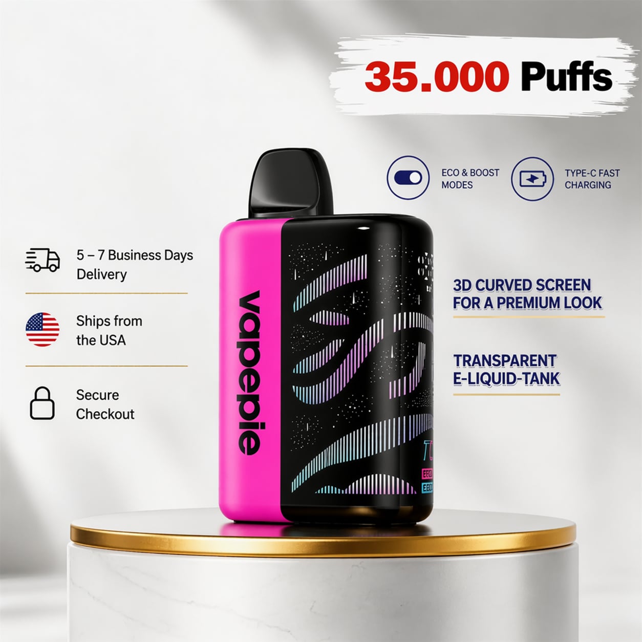 Galactic Gleam 35,000 Puff  Disposable Device | US Warehouse