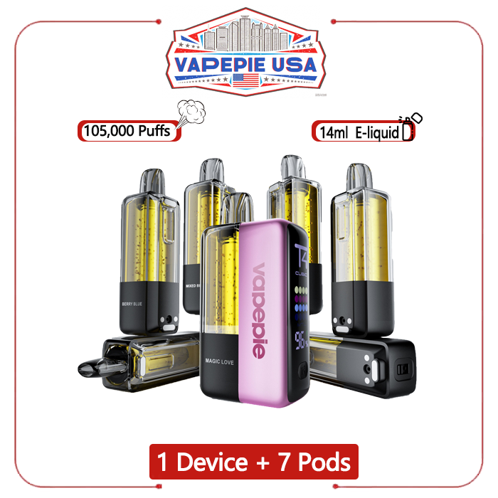 [1 Device + 7 Pods] VAPEPIE Ultra X 15000 Puffs