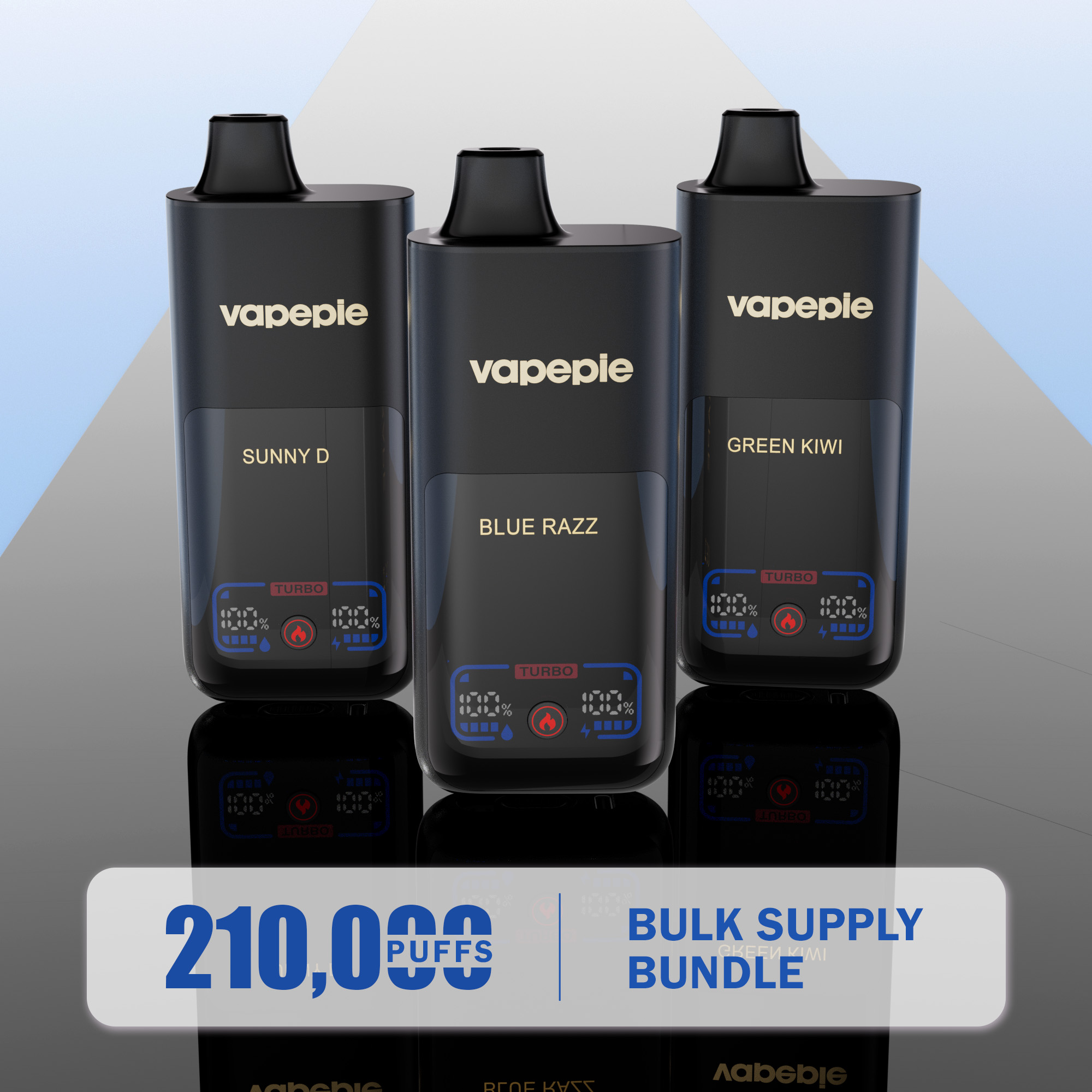 210,000 PUFFS ! Bulk Supply Bundle - VAPEPIE Mega  × 3pcs