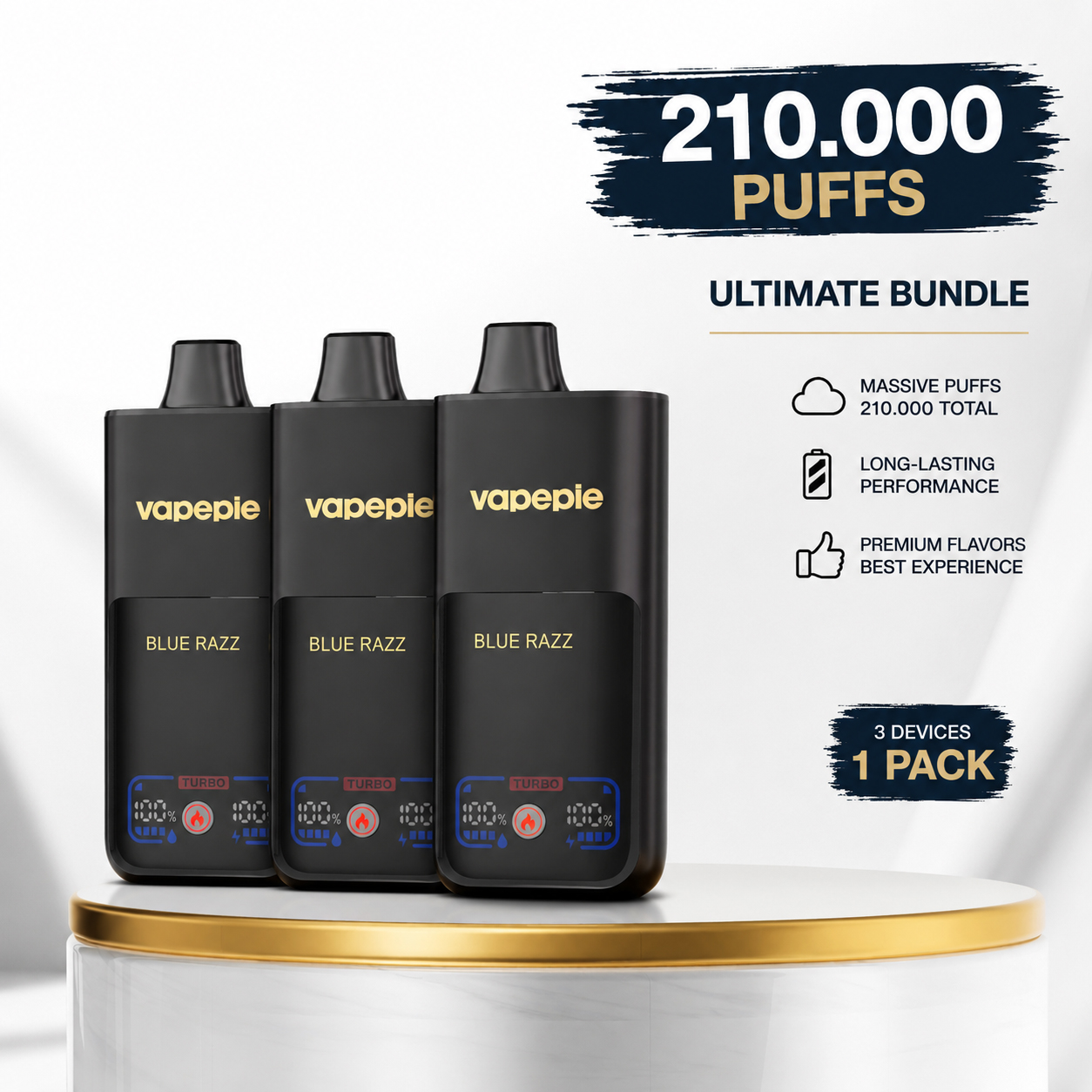 Ultimate 70K × 3 Value Bundle – Up to 210K Total Puffs