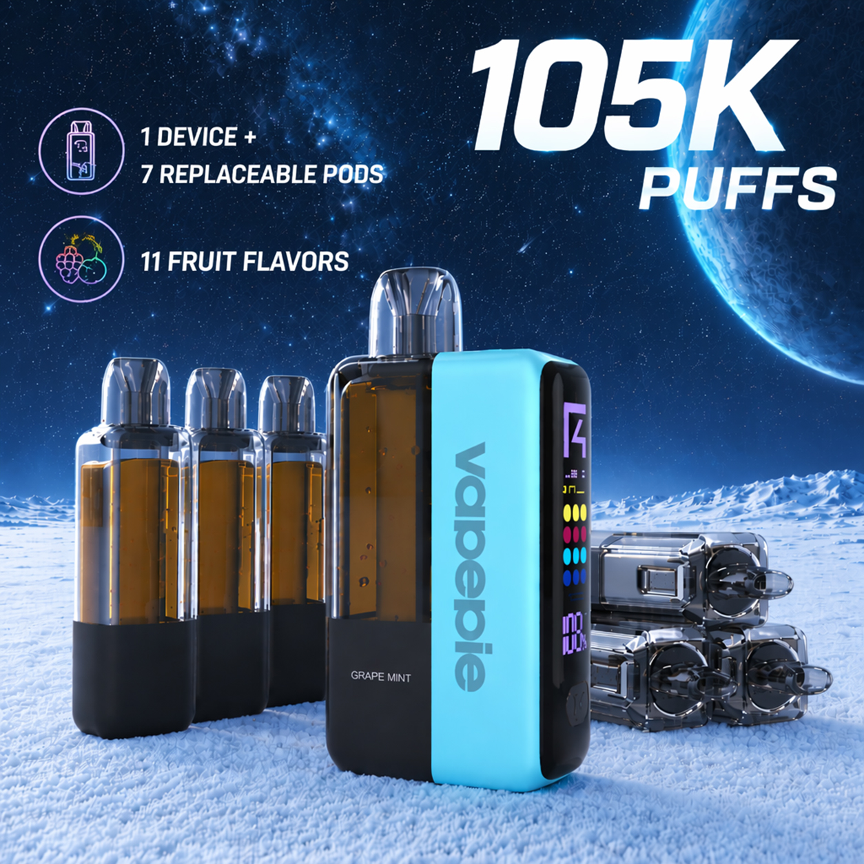 Ultra X 15K Pod Kit Bundle – 7 Pods (105,000 Total Puffs)