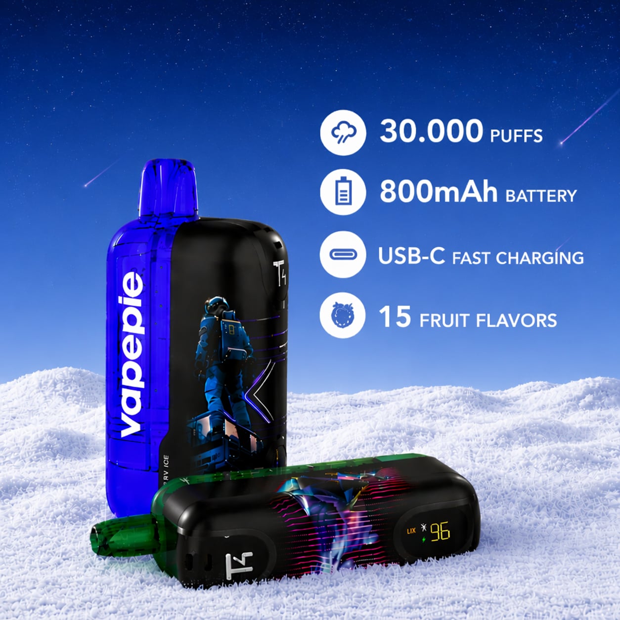 Vapepie Cosmic Duo 60K Bundle | Ultra Phantom
