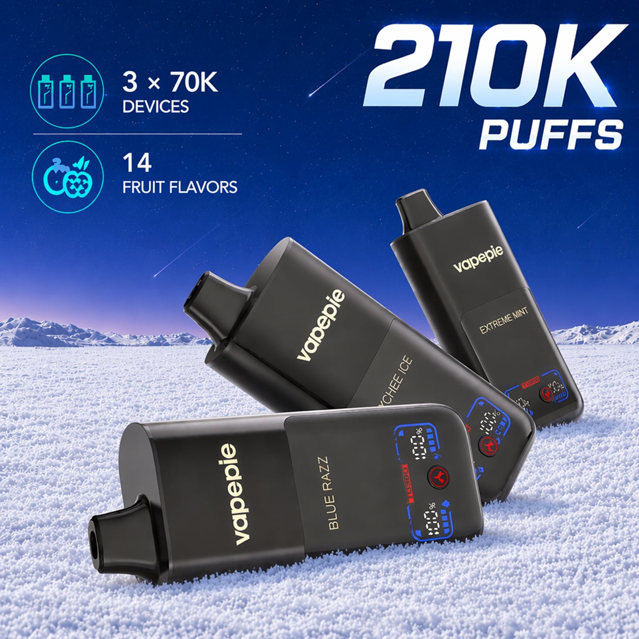 Ultimate 70K × 3 Value Bundle – Up to 210K Total Puffs