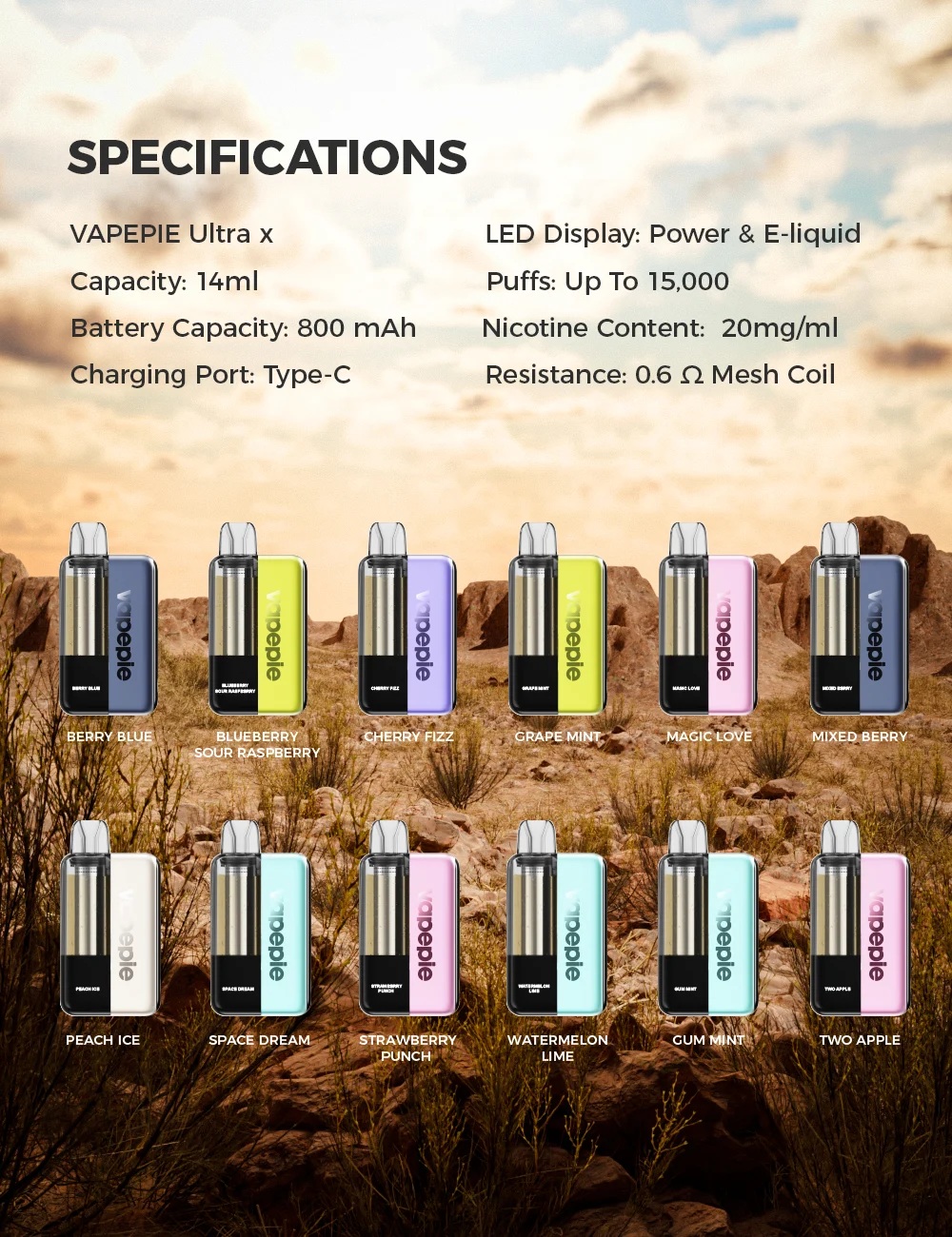 【U.S.】Vapepie 45000 Puffs Disposable Vape TK Edition Value Pack | Fast Shipping from California