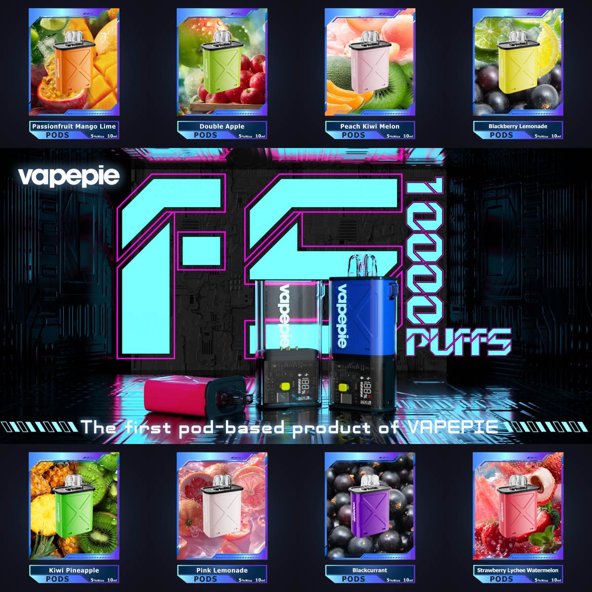 【U.S.】Vapepie FlexSwitch 10000 Puff Disposable Vape - Rechargeable & Replaceable Pod  | Fast Shipping from California