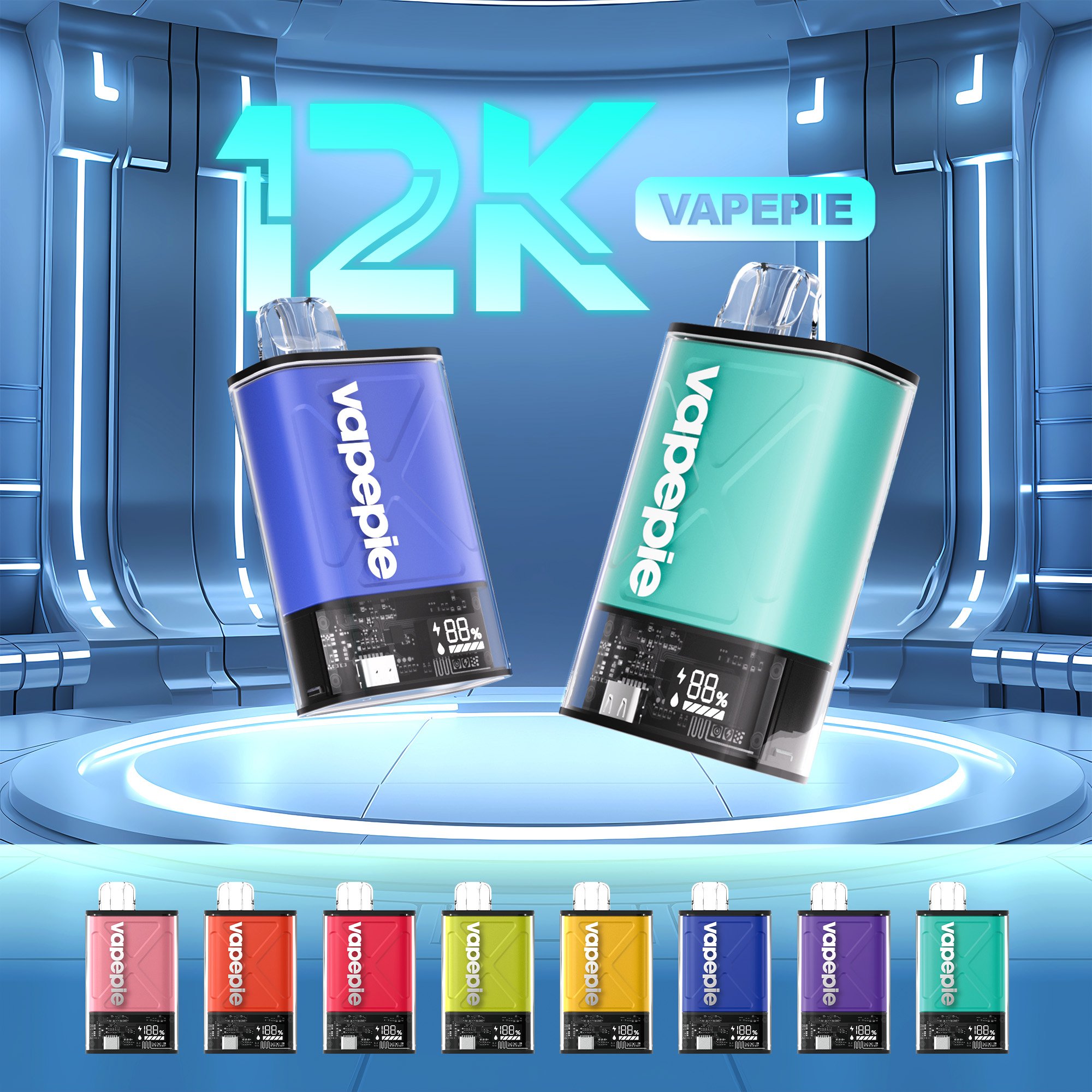 【U.S.】Vapepie Fv 12000 Puff Disposable Vape - Rich Flavor & Long-Lasting Power | Fast Shipping from California