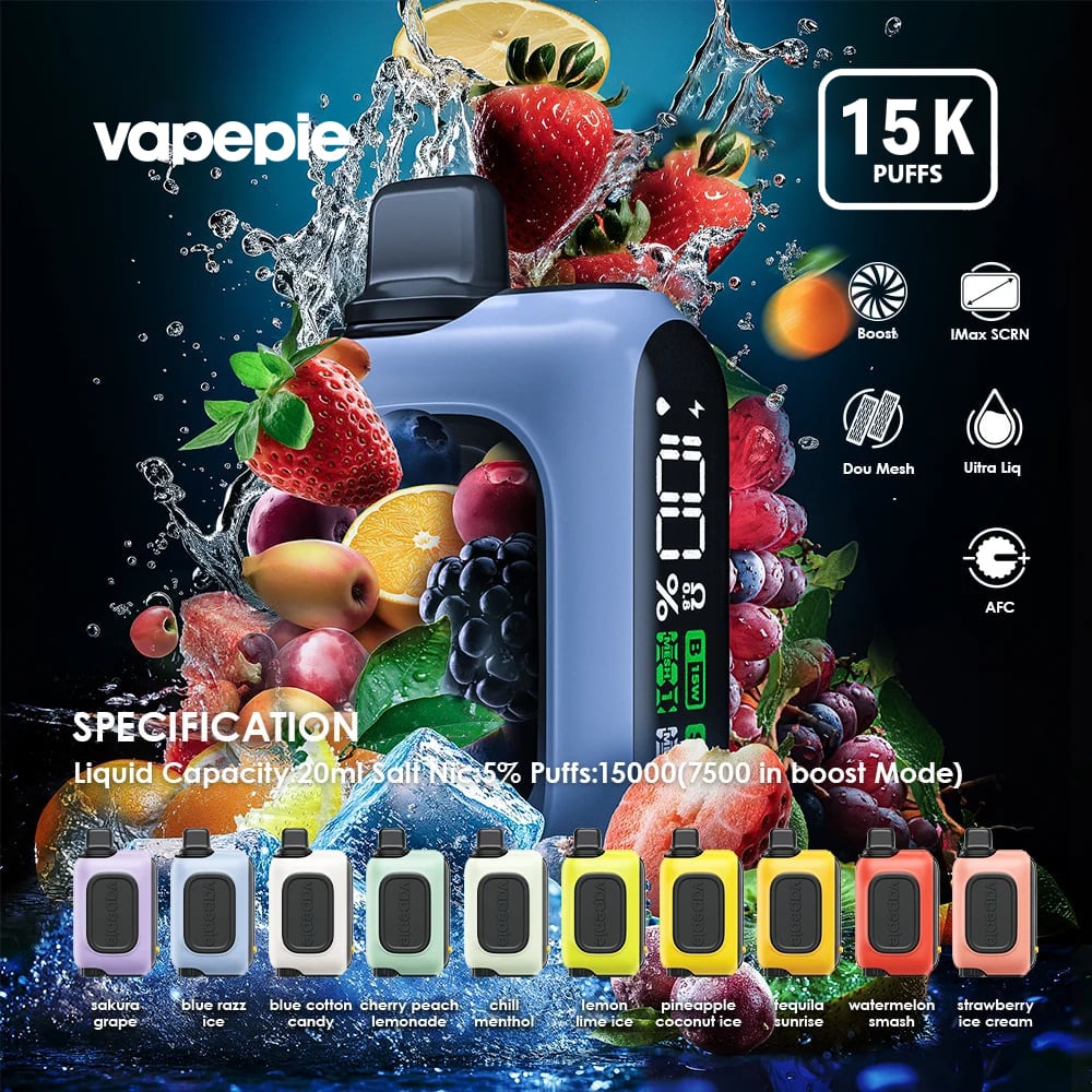 【U.S.】Vapepie Ro 15000 Puff Disposable Vape— Long-Lasting Flavor & Smooth Experience | Fast Shipping from California
