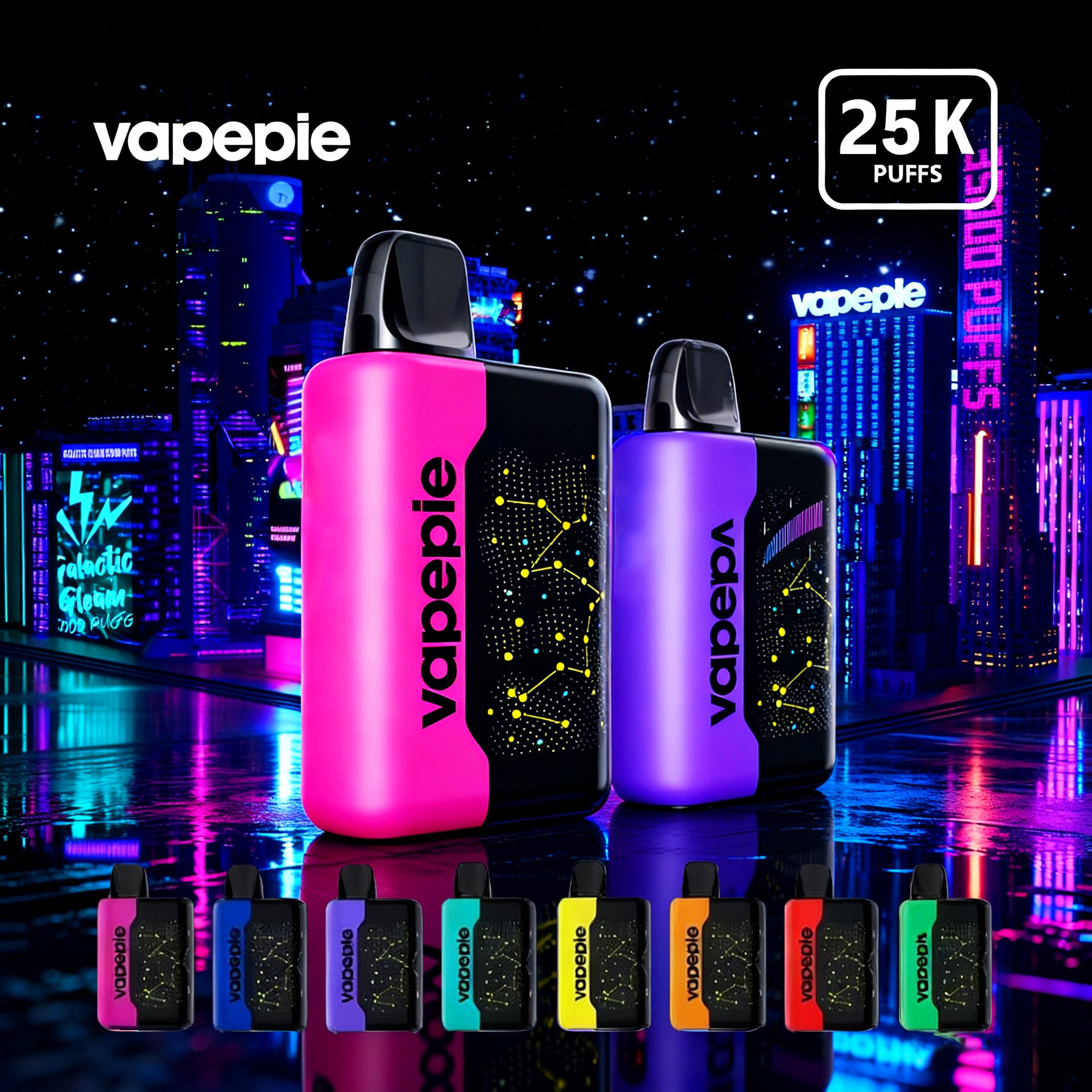 【U.S.】Vapepie Classic 25000 Puffs Disposable Vape– 3D Screen | Fast Shipping from California