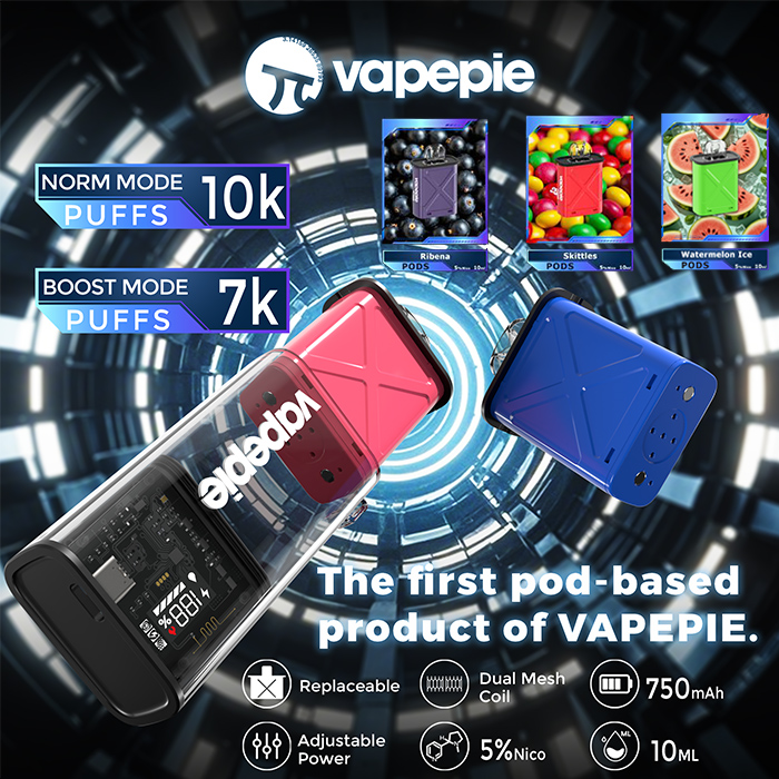 【U.S.】Vapepie 40000 Puff  Mega Bundle Disposable Vape– 1 Stick + 4 Pods | Fast Shipping from California