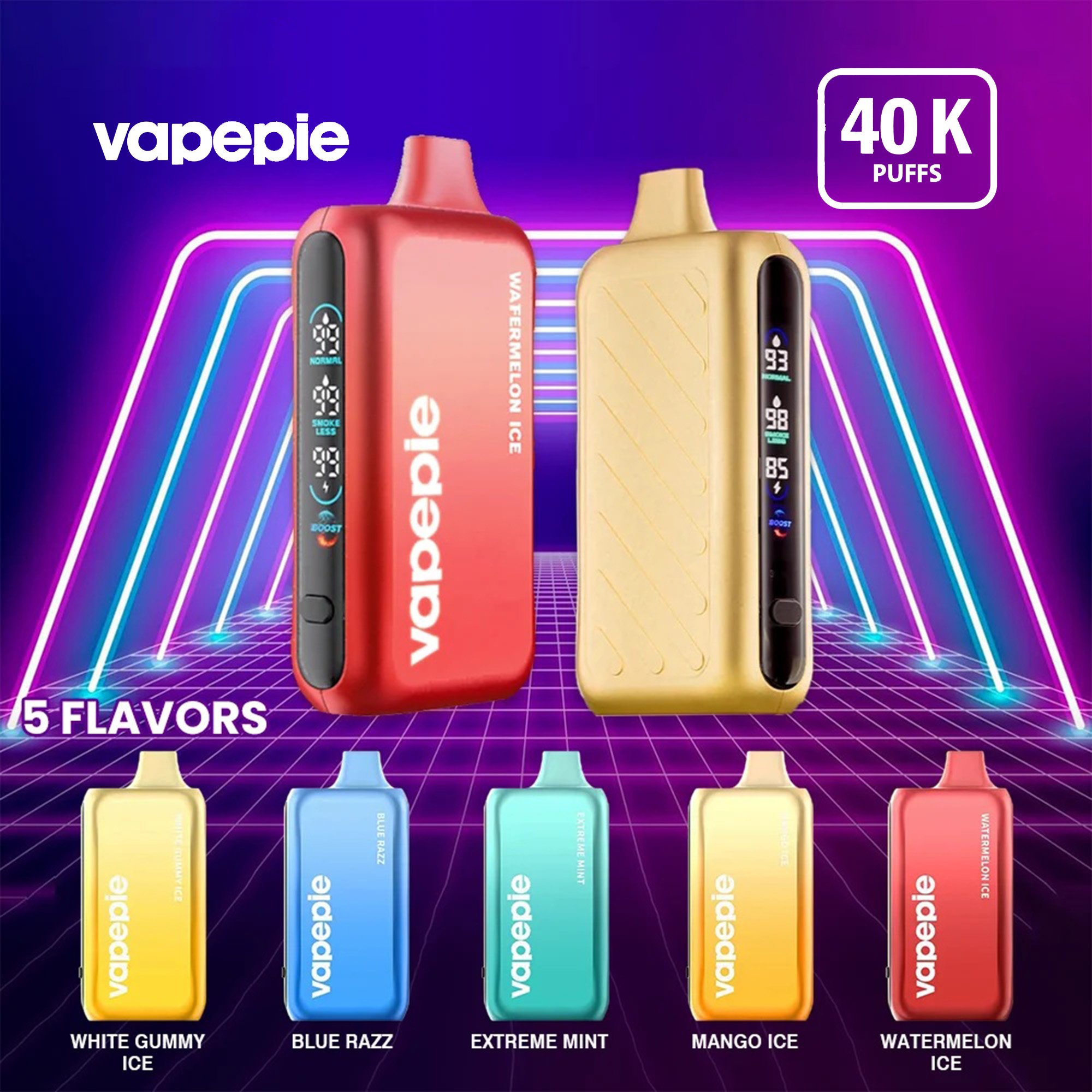 【U.S.】Vapepie GhostAir 40000 Puff Disposable Vape – Smokeless & Boost Mode | Fast Shipping from California
