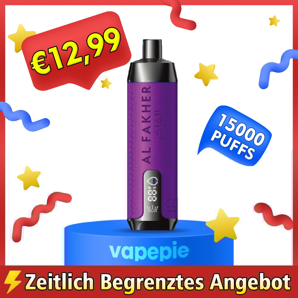 AL FAKHER 15000 Puffs🔥with Integrated Hookah Soundwaves——für längere Haltbarkeit