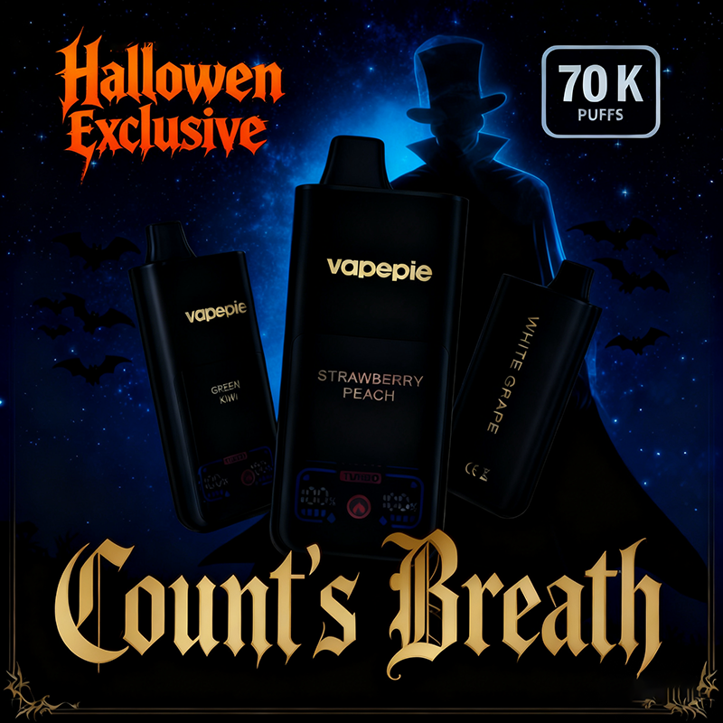 [Halloween Exclusive]🧛‍♂️ Count's Breath - VAPEPIE Mega 70,000 Puffs Disposable Vape