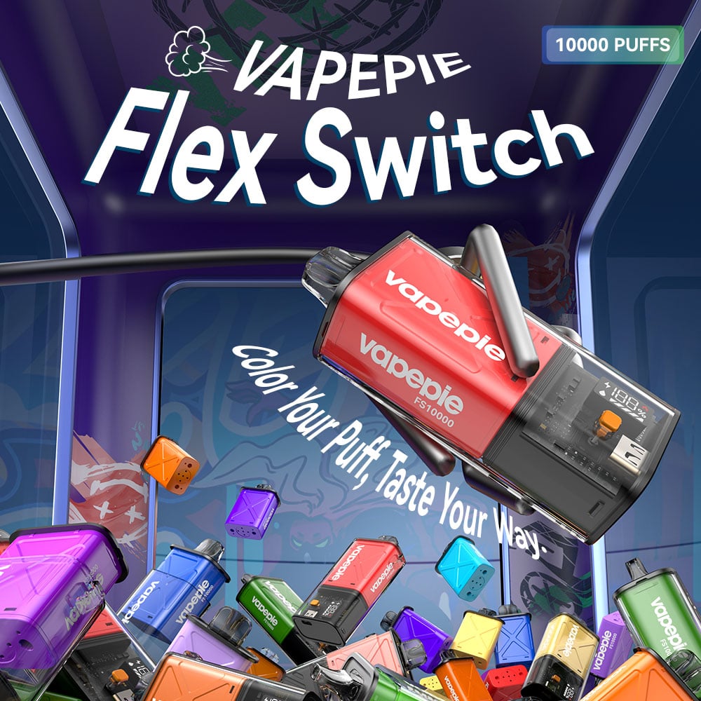[Full Kit] VAPEPIE FlexSwitch 10000 Puffs (1 Device + 1 Pod)