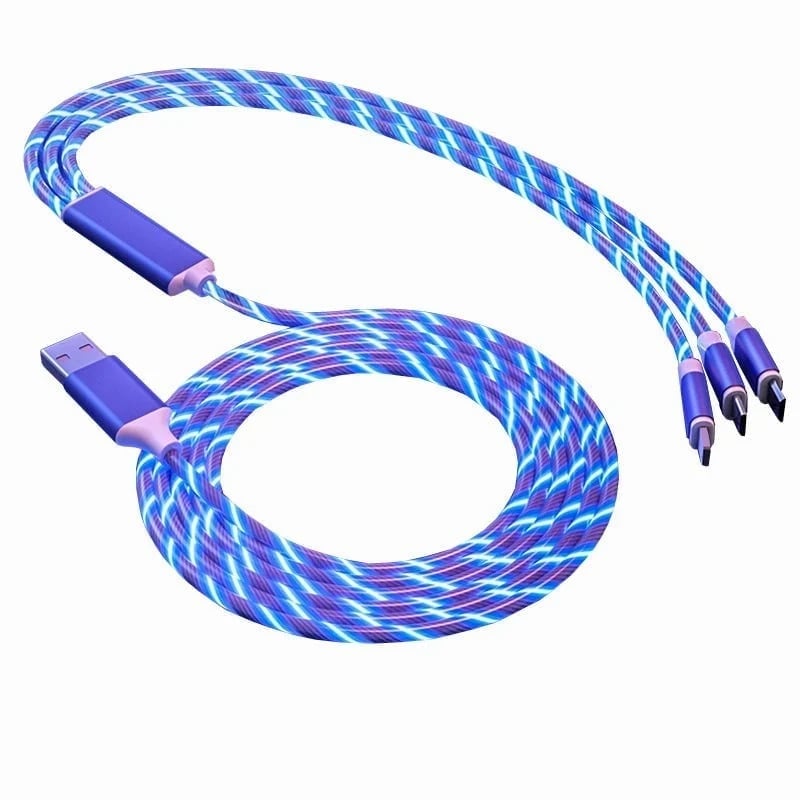 【Merch】VAPEPIE 3-in-1 LED Flow Light Charging Cable