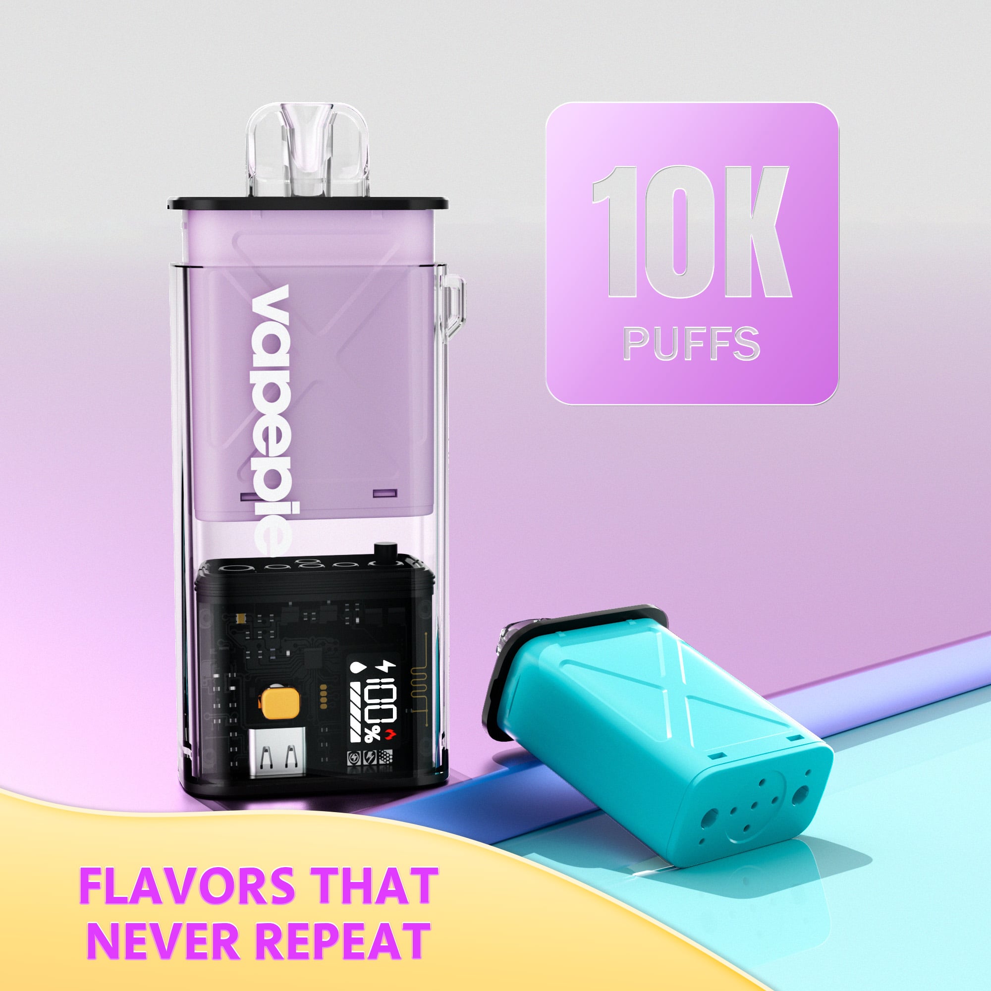 [Full Kit] VAPEPIE FlexSwitch 10000 Puffs (1 Device + 1 Pod)