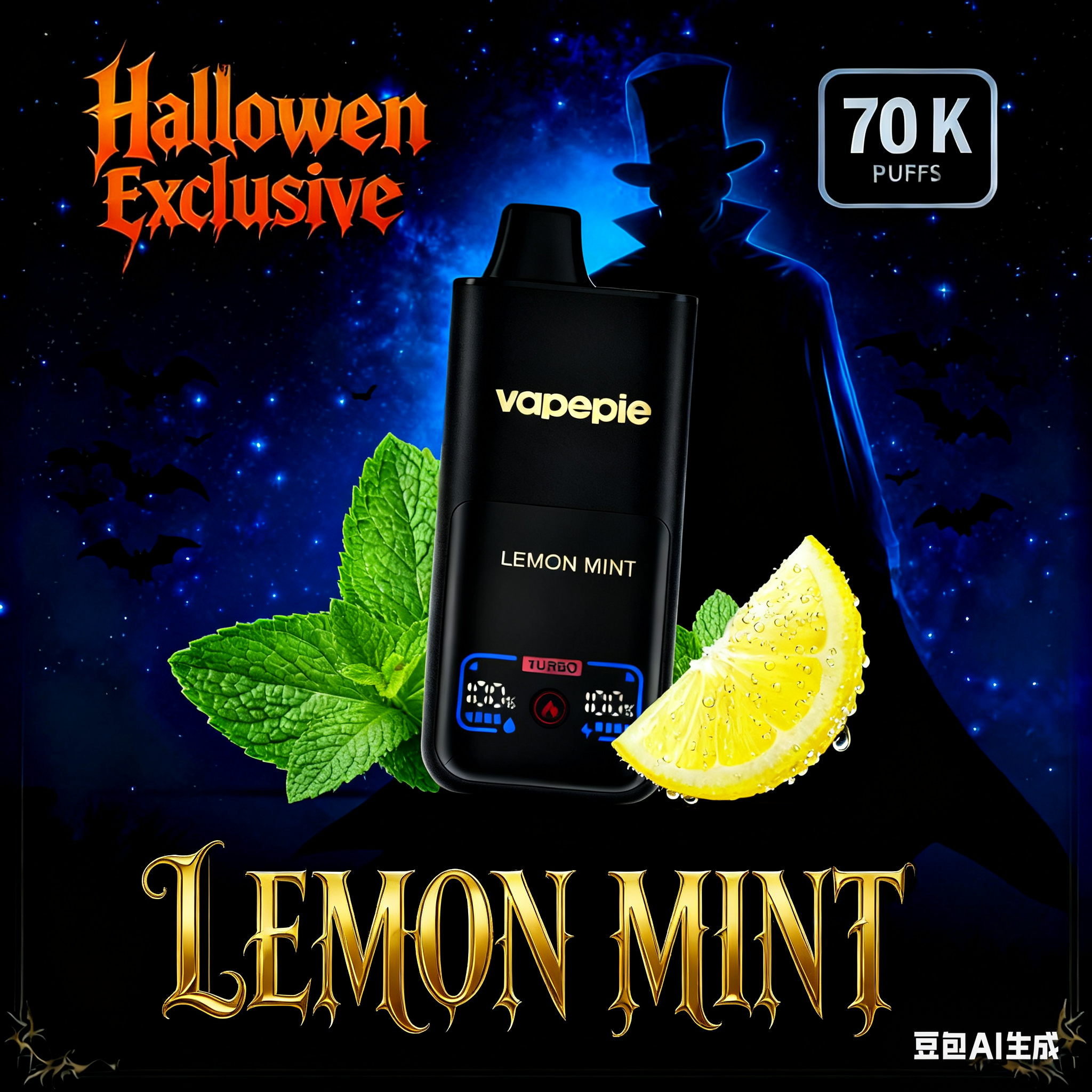 [Halloween Exclusive]🧛‍♂️ Count's Breath - VAPEPIE Mega 70,000 Puffs Disposable Vape