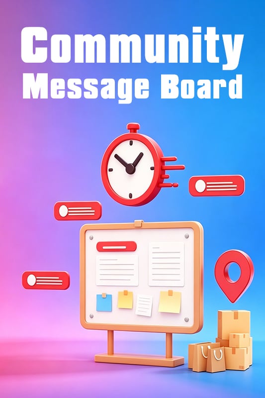 Community Message Board: Say Anything!