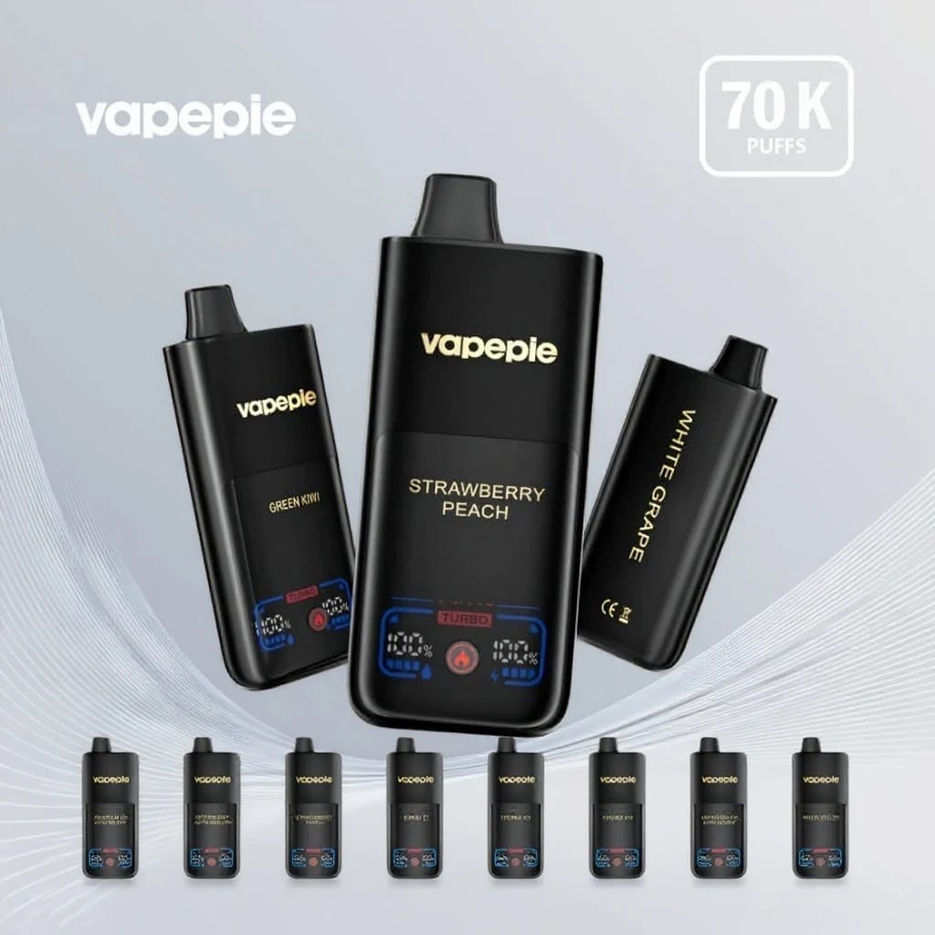 VAPEPIE Mega – 70.000 Tragadas – Produção Enorme de Vapor e Desempenho Duradouro
