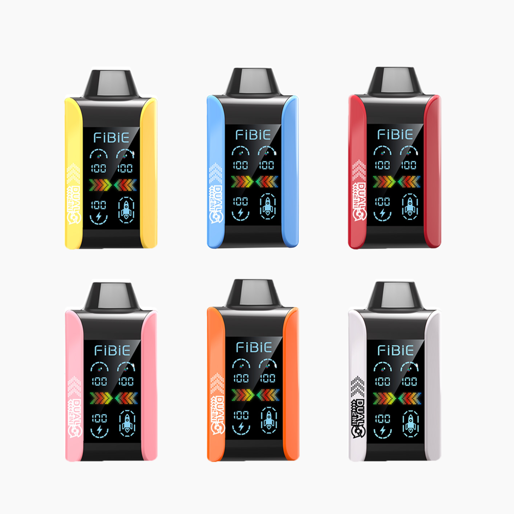 FIBIE 15000 Dual Flavors Disposable Vapor Wands(15000 PUFFS) - Digital LCD Indicator