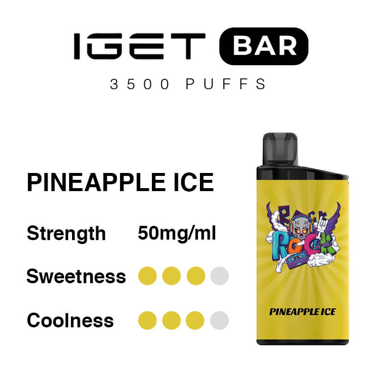 IGET Bar 3500 Puffs - Pineapple-Ice