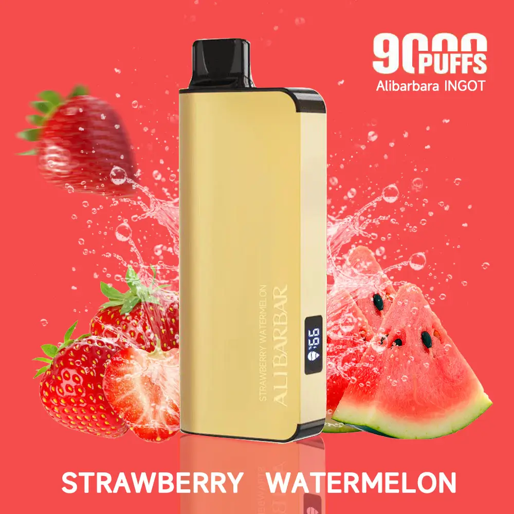 Strawberry Watermelon – Alibarbar INGOT 9000 Puffs