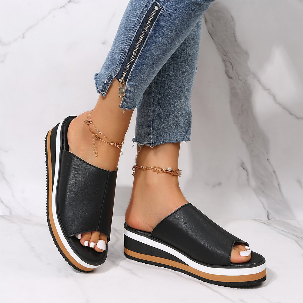 Castillotigo™ Nuevas pantuflas sin cordones con cuña y plataforma