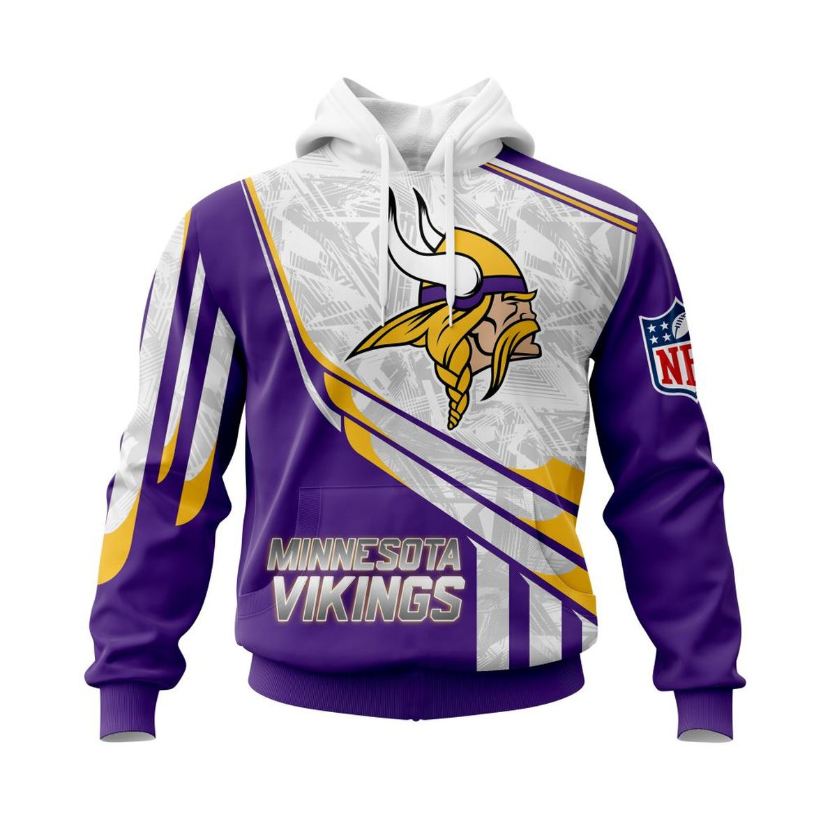 MINNESOTA VIKINGS 3D HOODIE SKULL0801