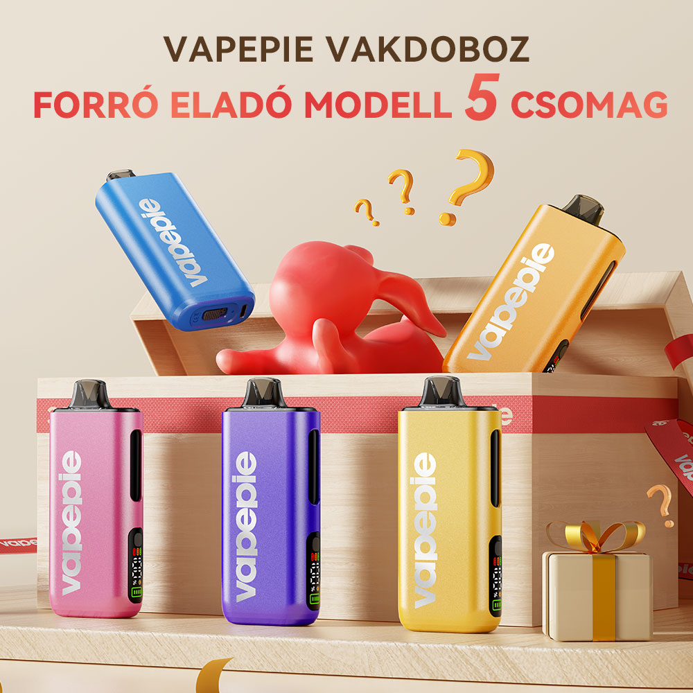 🎄 5 db-os VAPEPIE Max 40000 PUFFS – Blind Box árzuhanás, Ne hagyd ki!