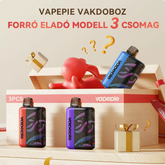 🎄 3-db-os Titokdoboz – VAPEPIE Galactic Gleam 45000 PUFFS Árlezuhanás Akció
