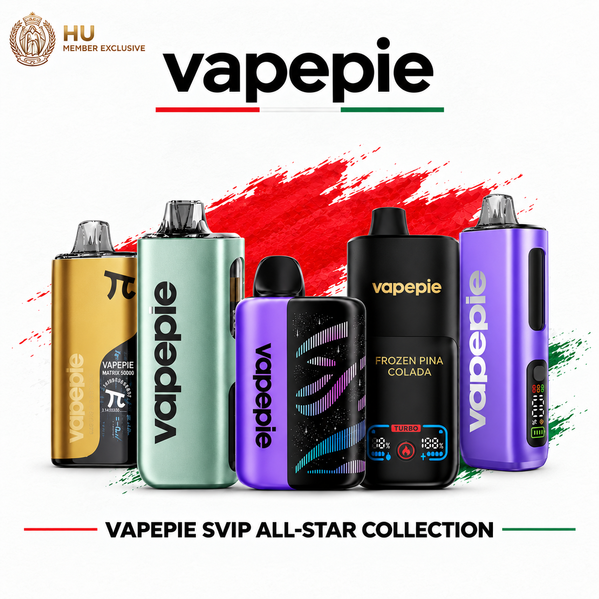[SAVE 12%] VAPEPIE All-Star 5-Pack – UP TO 245K PUFFS | Max 40K + PRO 40K + Matrix 50K + Galactic Gleam 45K + Mega 70K