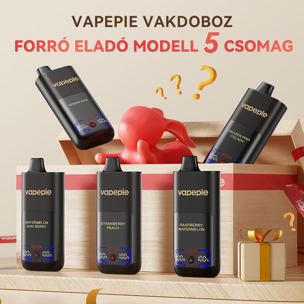 🎁 VAPEPIE Mega 70000 PUFFS – 5 db-os Prémium Blind Box