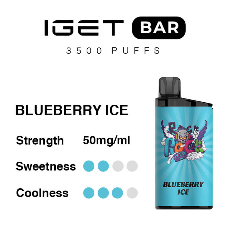 IGET Bar 3500 Puffs - Blueberry-Ice