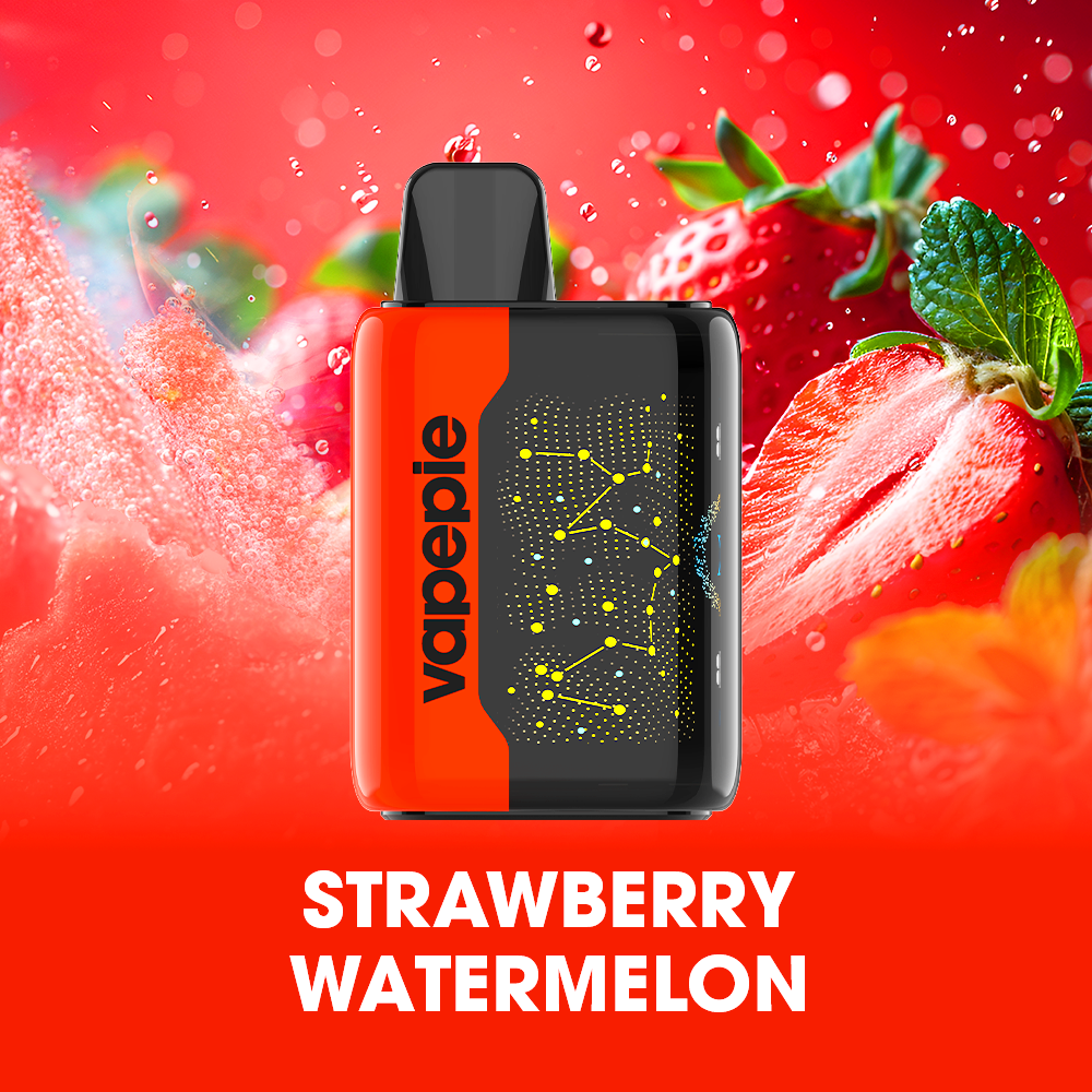 STRAWBERRY WATERMELON  & VAPEPIE 25000 PUFFS - Star Sky Curved Screen