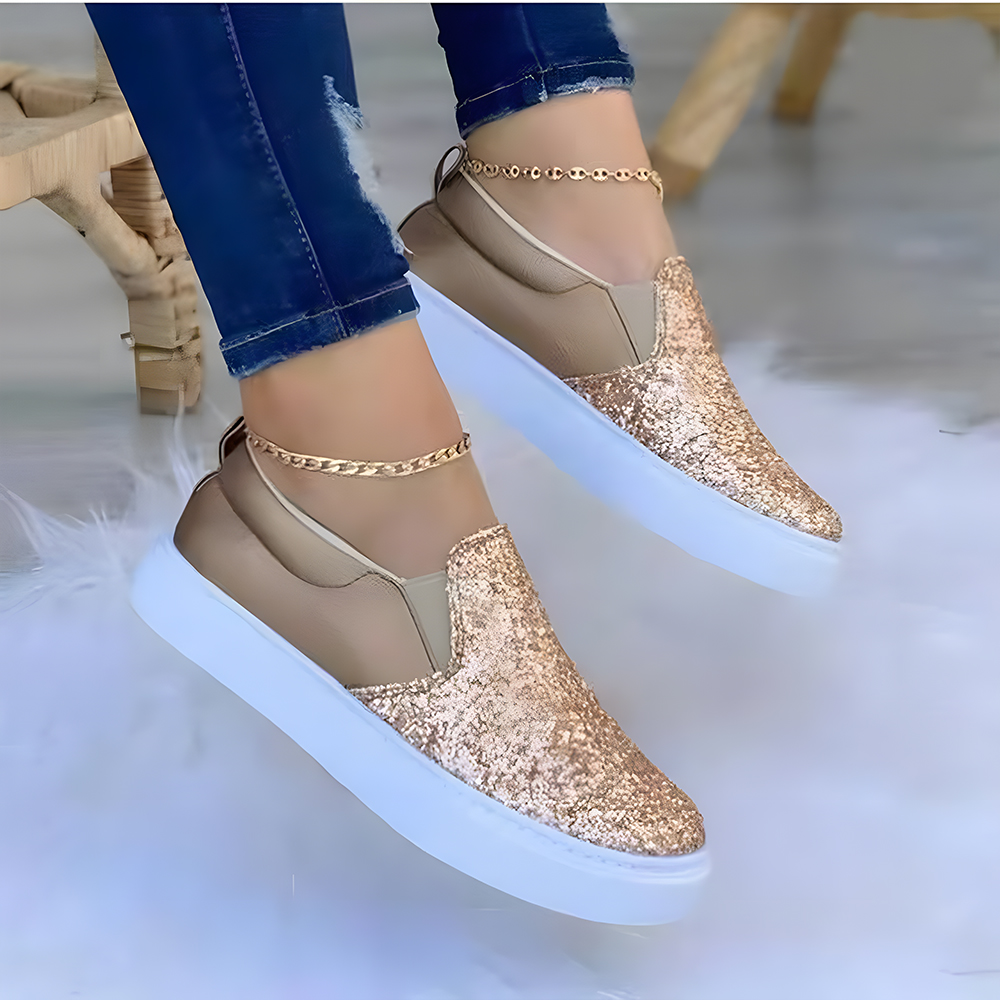 Castillotigo™ Zapatos de mujer transpirables informales sin cordones de suela gruesa