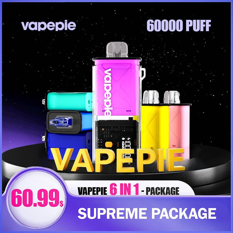 Vapepie 60.000 boccate Pacchetto convenienza 6 in 1