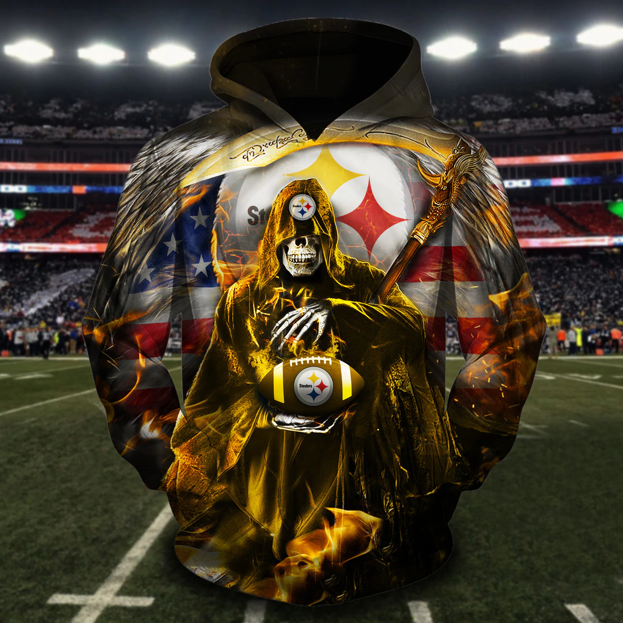 PITTSBURGH STEELERS 3D HOODIE PPSS024