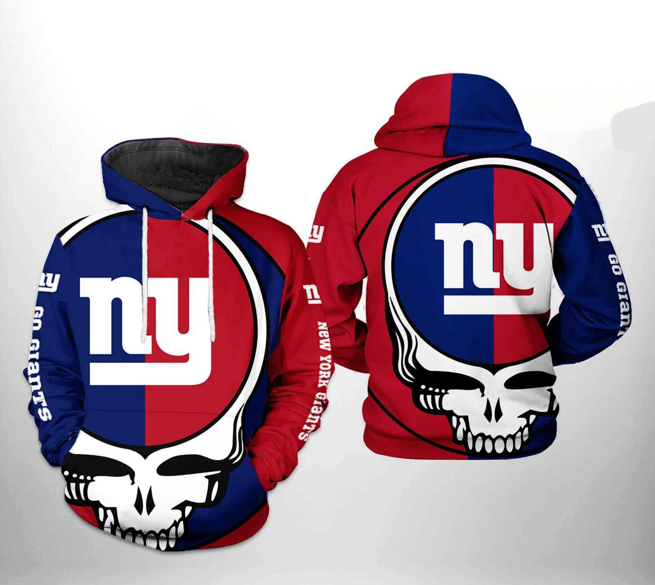 NEW YORK GIANTS 3D HOODIE SKULL102