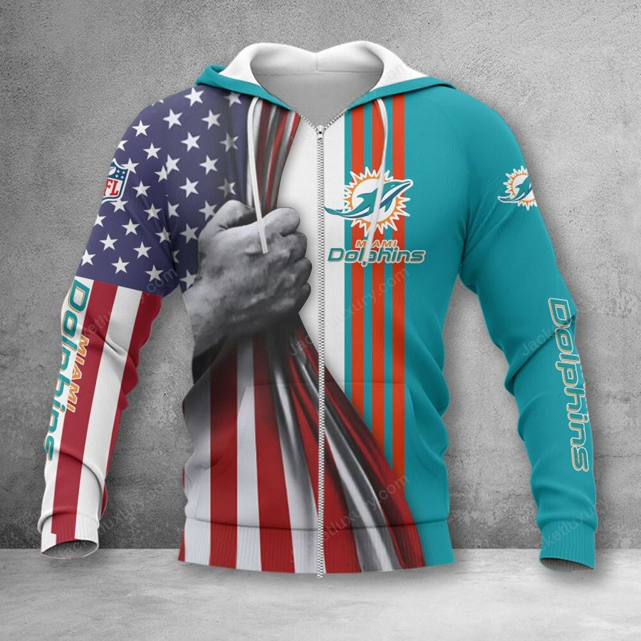 MIAMI DOLPHINS 3D HOODIE SKULL0804