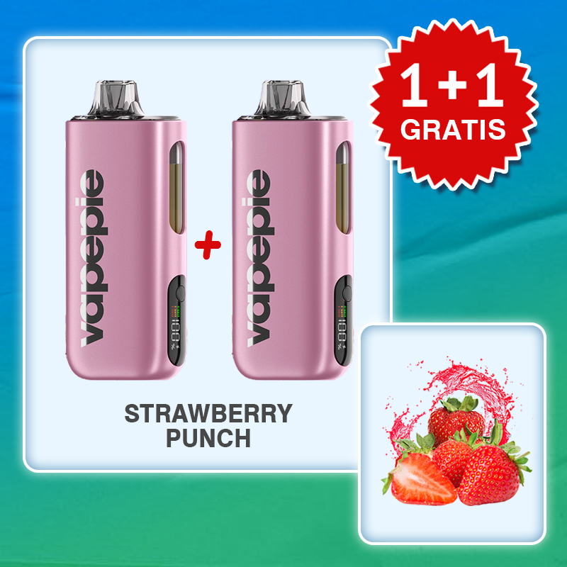（2PCS）STRAWBERRY PUNCH  & VAPEPIE Max 40000 PUFFS